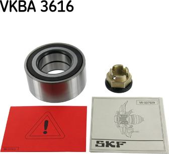 SKF VKBA 3616 - Комплект подшипника ступицы колеса autodif.ru
