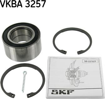 SKF VKBA 3257 - Комплект подшипника ступицы колеса autodif.ru