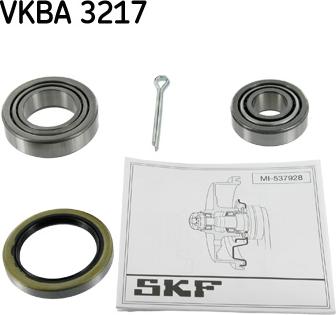 SKF VKBA 3217 - Комплект подшипника ступицы колеса autodif.ru