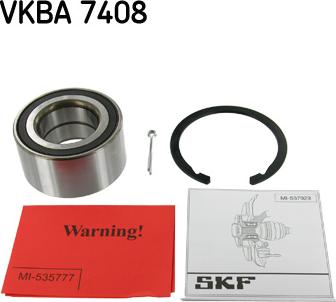 SKF VKBA 7408 - Комплект подшипника ступицы колеса autodif.ru
