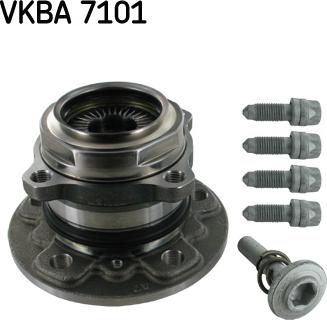 SKF VKBA 7101 - Комплект подшипника ступицы колеса autodif.ru