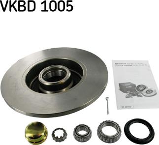 SKF VKBD 1005 - Тормозной диск autodif.ru