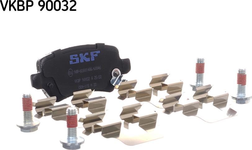SKF VKBP 90032 A - Тормозные колодки, дисковые, комплект autodif.ru