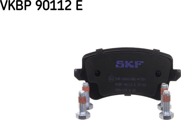 SKF VKBP 90112 E - Тормозные колодки, дисковые, комплект autodif.ru