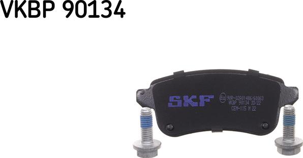 SKF VKBP 90134 - Тормозные колодки, дисковые, комплект autodif.ru