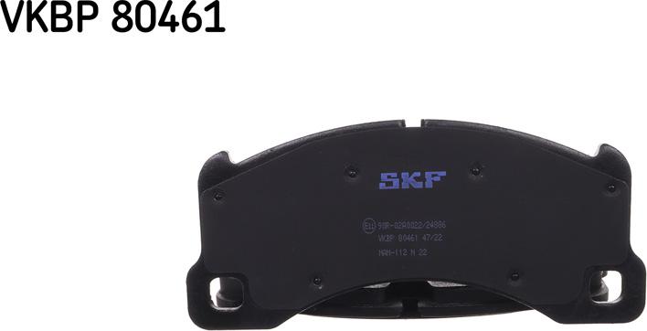 SKF VKBP 80461 - Тормозные колодки, дисковые, комплект autodif.ru