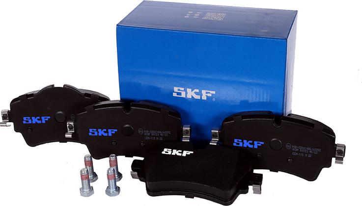 SKF VKBP 80153 - Тормозные колодки, дисковые, комплект autodif.ru