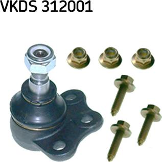 SKF VKDS 312001 - Шаровая опора, несущий / направляющий шарнир autodif.ru