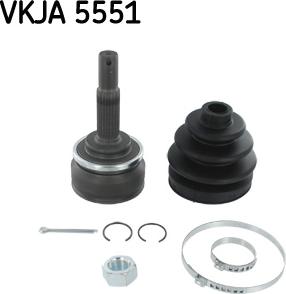 SKF VKJA 5551 - Шарнирный комплект, ШРУС, приводной вал autodif.ru