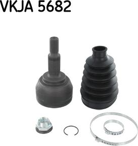 SKF VKJA 5682 - Шарнирный комплект, ШРУС, приводной вал autodif.ru