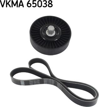 SKF VKMA 65038 - Ремень поликлиновой с роликами, комплект autodif.ru