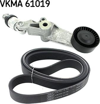SKF VKMA 61019 - Поликлиновый ременный комплект autodif.ru