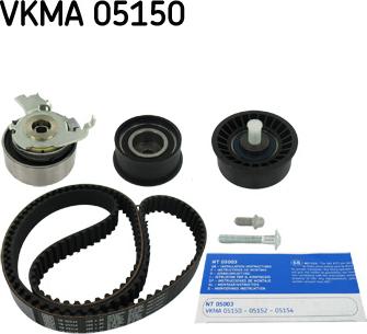 SKF VKMA 05150 - Комплект зубчатого ремня ГРМ autodif.ru