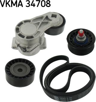 SKF VKMA 34708 - Поликлиновый ременный комплект autodif.ru