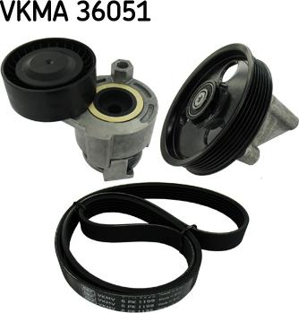 SKF VKMA 36051 - Поликлиновый ременный комплект autodif.ru