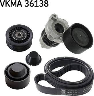 SKF VKMA 36138 - Поликлиновый ременный комплект autodif.ru