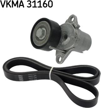 SKF VKMA 31160 - Поликлиновый ременный комплект autodif.ru