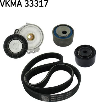 SKF VKMA 33317 - Поликлиновый ременный комплект autodif.ru