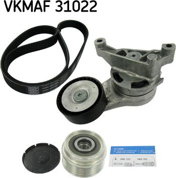 SKF VKMAF 31022 - Поликлиновый ременный комплект autodif.ru
