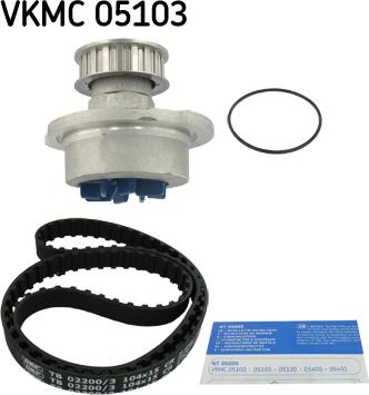 SKF VKMC 05103 - Водяной насос + комплект зубчатого ремня ГРМ autodif.ru