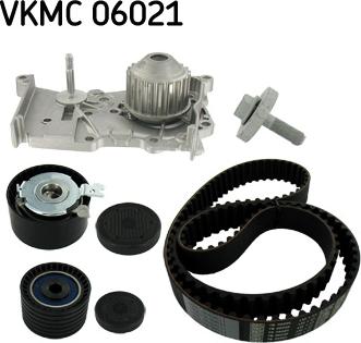 SKF VKMC 06021 - Водяной насос + комплект зубчатого ремня ГРМ autodif.ru