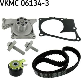 SKF VKMC 06134-3 - Водяной насос + комплект зубчатого ремня ГРМ autodif.ru