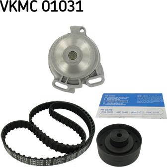 SKF VKMC 01031 - Водяной насос + комплект зубчатого ремня ГРМ autodif.ru