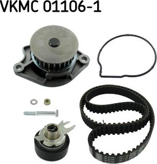 SKF VKMC 01106-1 - Водяной насос + комплект зубчатого ремня ГРМ autodif.ru