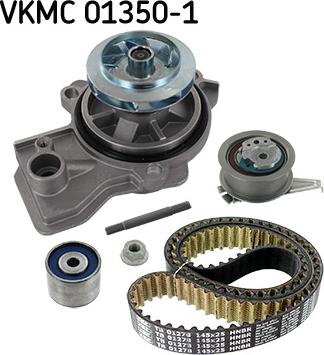 SKF VKMC 01350-1 - Водяной насос + комплект зубчатого ремня ГРМ autodif.ru