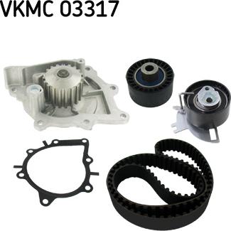 SKF VKMC 03317 - Водяной насос + комплект зубчатого ремня ГРМ autodif.ru