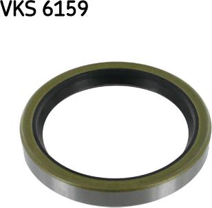 SKF VKS 6159 - Уплотняющее кольцо вала, подшипник ступицы колеса autodif.ru