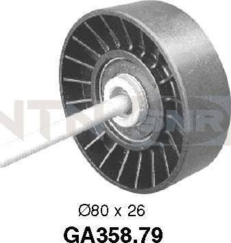 SNR GA358.79 - Ролик, поликлиновый ремень autodif.ru