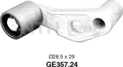 SNR GE357.24 - Направляющий ролик, зубчатый ремень ГРМ autodif.ru