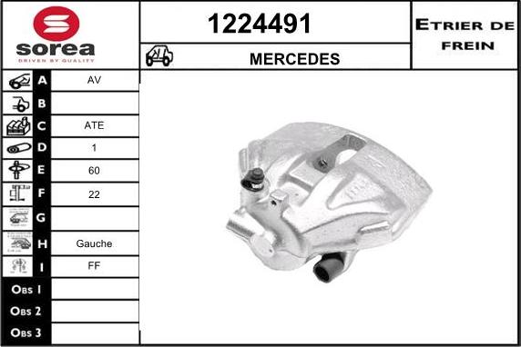 SNRA 1224491 - Тормозной суппорт autodif.ru