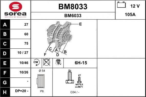 SNRA BM8033 - Генератор autodif.ru