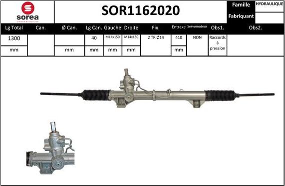 SNRA SOR1162020 - Рулевой механизм, рейка autodif.ru