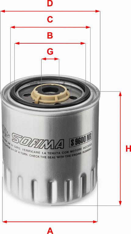 Sofima S 9600 NR - Топливный фильтр autodif.ru