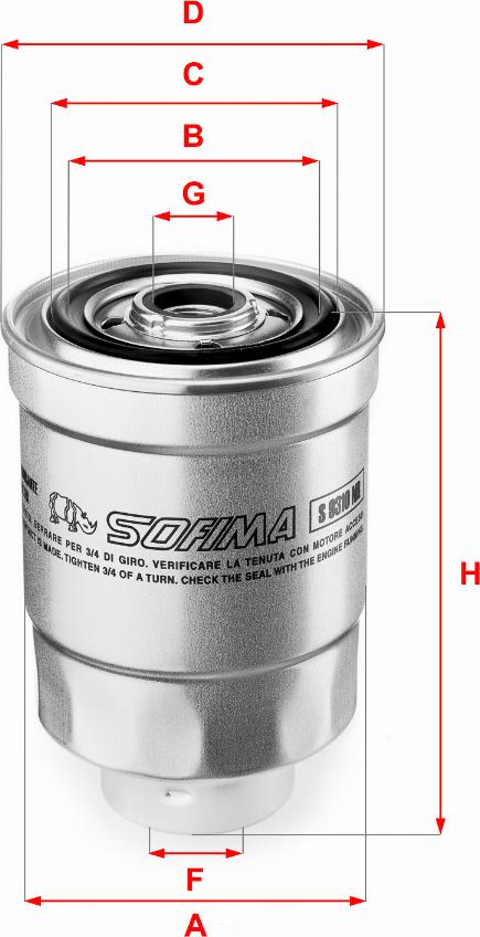 Sofima S 9310 NR - Топливный фильтр autodif.ru