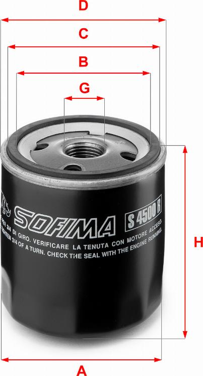 Sofima S 4500 R - Масляный фильтр autodif.ru
