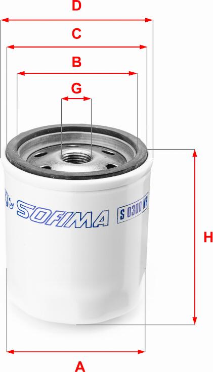 Sofima S 0300 NR - Топливный фильтр autodif.ru