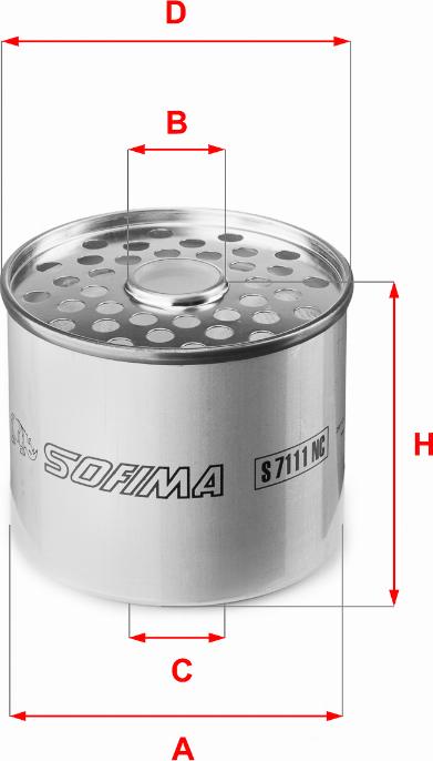 Sofima S 7111 NC - фильтр топливный autodif.ru