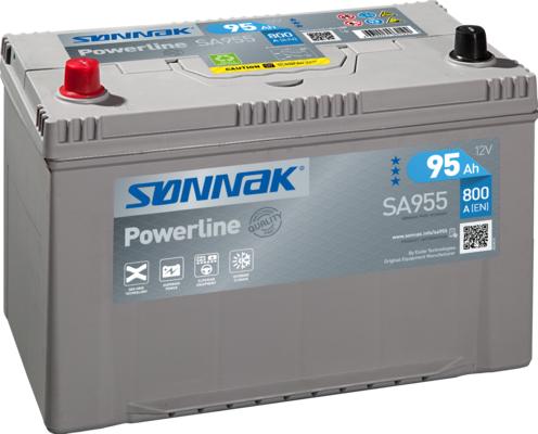 Sonnak SA955 - Стартерная аккумуляторная батарея, АКБ autodif.ru