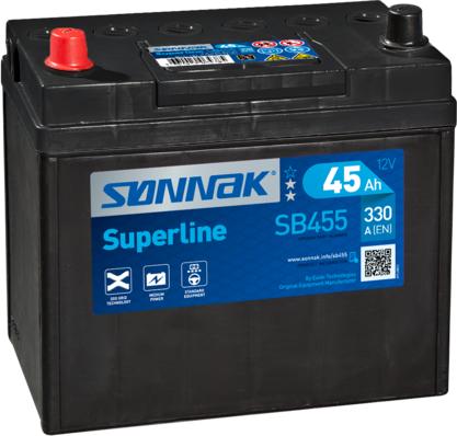 Sonnak SB455 - Стартерная аккумуляторная батарея, АКБ autodif.ru