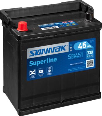 Sonnak SB451 - Стартерная аккумуляторная батарея, АКБ autodif.ru