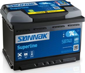 Sonnak SB740 - Стартерная аккумуляторная батарея, АКБ autodif.ru
