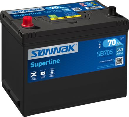 Sonnak SB705 - Стартерная аккумуляторная батарея, АКБ autodif.ru