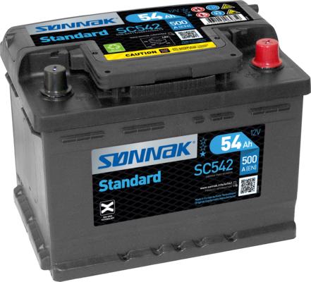 Sonnak SC542 - Стартерная аккумуляторная батарея, АКБ autodif.ru