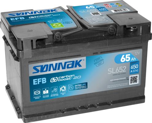 Sonnak SL652 - Стартерная аккумуляторная батарея, АКБ autodif.ru