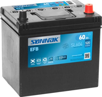 Sonnak SL604 - Стартерная аккумуляторная батарея, АКБ autodif.ru