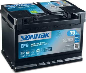 Sonnak SL700 - Стартерная аккумуляторная батарея, АКБ autodif.ru